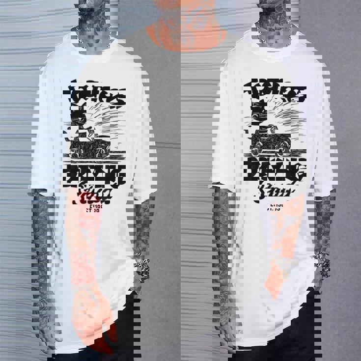 Toonces 自動車教習所 エスト 伝説の運転 猫 面白い Tシャツ 彼への贈り物