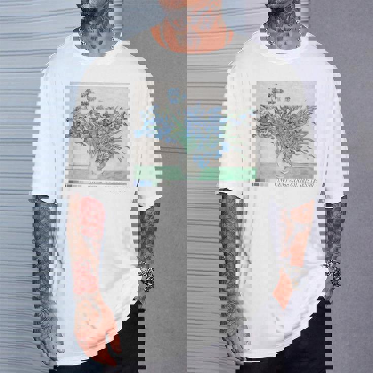 Trendyincentan Gogh Irises Famous Painting 1890 Tシャツ 彼への贈り物