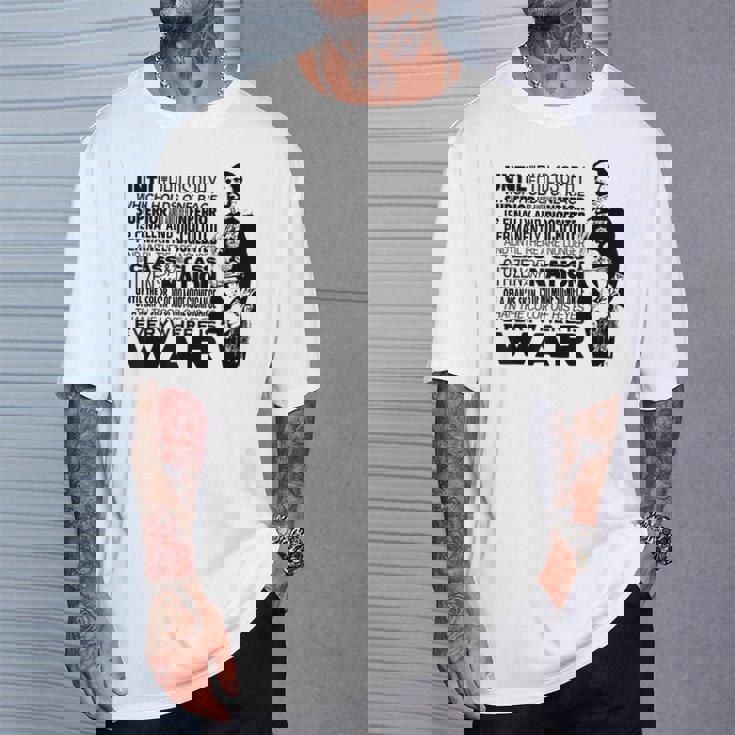 Until The Philosophy ハイレ・セラシエ 戦争 スピーチ レゲエ ラスタ 哲学が変わるまで Tシャツ 彼への贈り物