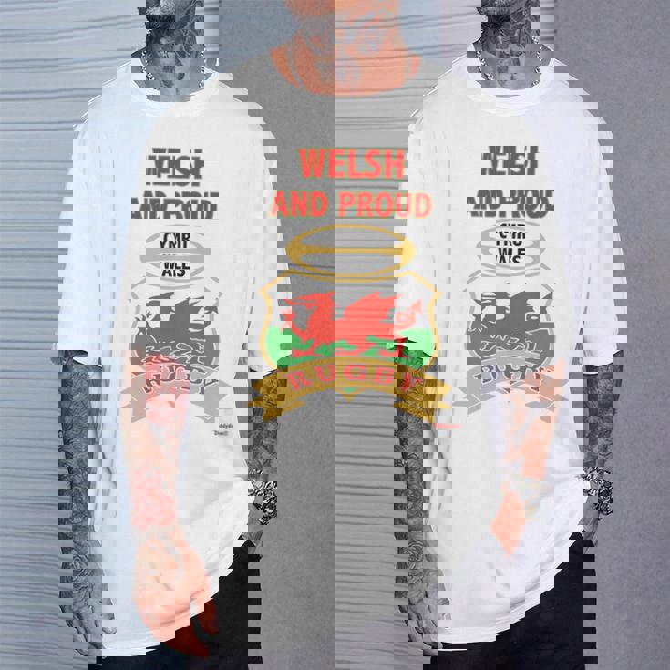 Welsh Dragon Wales ラグビートップ 長袖tシャツ Tシャツ 彼への贈り物