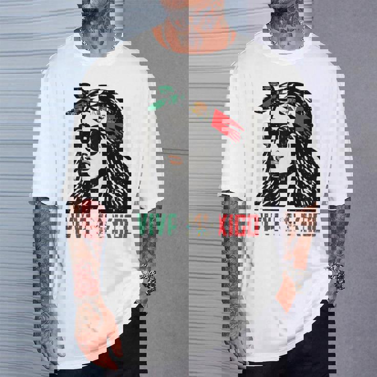 Woman Viva Mexico Flag Cinco De Mayo Mexican Girls T-Shirt Gifts for Him