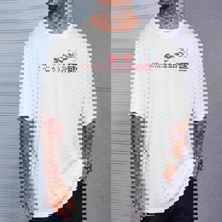 「グラディウス」上上下下左右左右baフル装備 長袖tシャツ Tシャツ 彼への贈り物