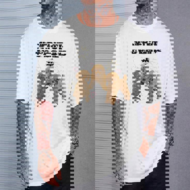 【Super Cute Toypoodles】トイプードル 実写 Tシャツ 彼への贈り物