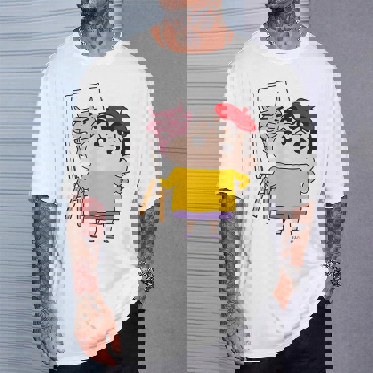 【まんが】クレヨンしんちゃん お絵描きしんちゃん Tシャツ 彼への贈り物