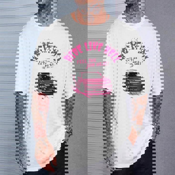 【バックプリント】シルビア 240Sx14 ドリフト ハードチューン 悪魔 死神 骸骨 ドクロ 走り 峠 Tシャツ 彼への贈り物