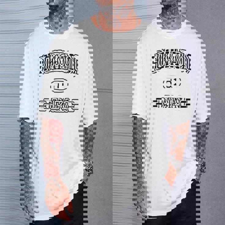 【バックプリント・背中側】北海道 Hokkaido【ユニフォーム風】Jimo-T ジモティ お土産 面白い Tシャツ 彼への贈り物