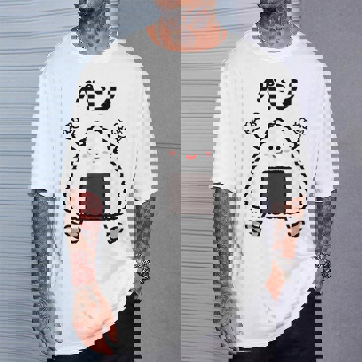 【パン】おにぎり オニギリ ごはん お米 白飯 おもしろ 面白い ウケる 可愛い ネタ ウケ狙い 笑える ふざけ 変な Tシャツ 彼への贈り物