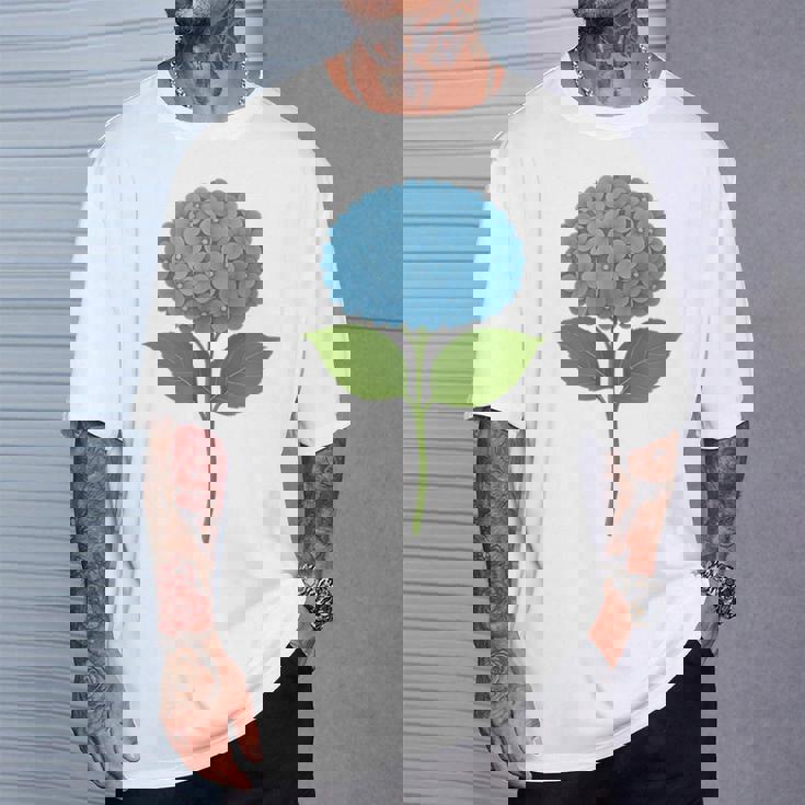 【花の花】あじさい美、花好き、自然 Tシャツ 彼への贈り物