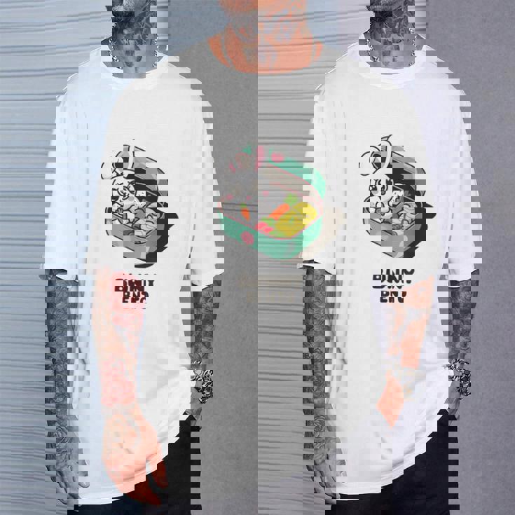 うさぎ弁当 かわいいウサギの和風弁当 ダジャレ Tシャツ 彼への贈り物