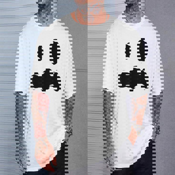 お化けの顔 ハロウィーン 幽霊 おばけ ゆうれい Tシャツ 彼への贈り物