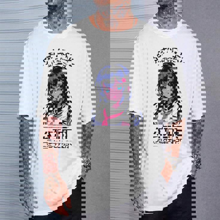 かわいい 和 かわいい アニメ 女の子 イラスト グラフィック デザイン Tシャツ 彼への贈り物