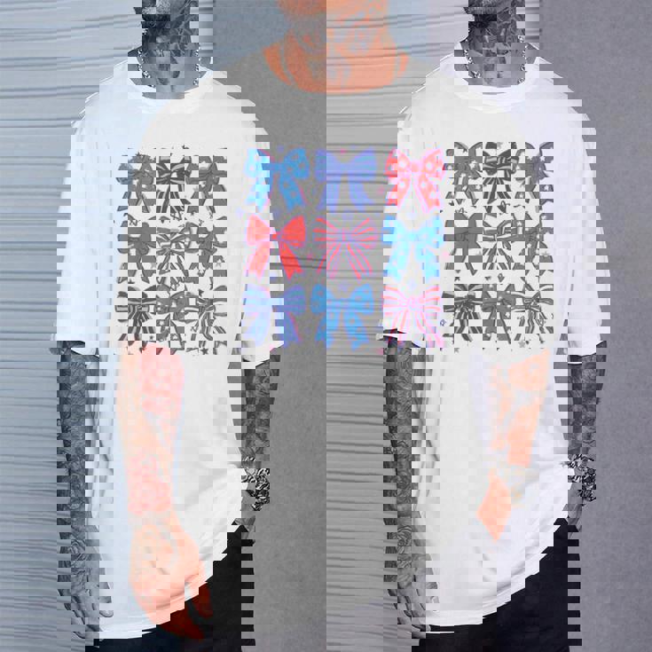 かわいい愛国的なボウスターデザイン7月4日シャツusaプライド Tシャツ 彼への贈り物