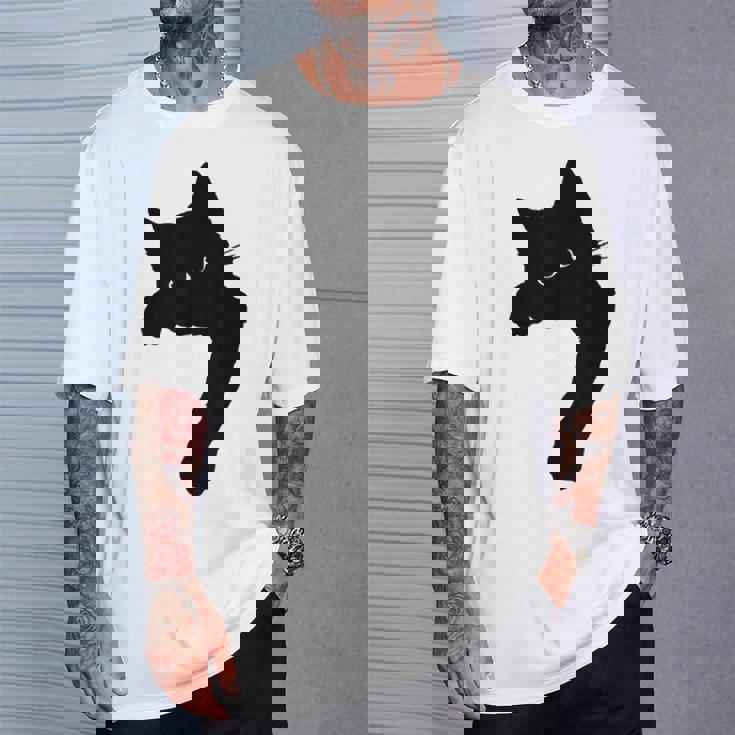 かわいい黒猫tシャツ ユニセックス Tシャツ 彼への贈り物