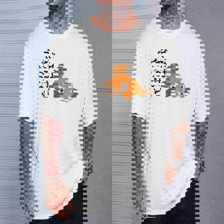 やればできるけどやらない レッサーパンダデザイン Tシャツ 彼への贈り物