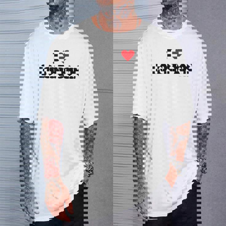 アイハートイギリスシティ-アイラブロンドン Tシャツ 彼への贈り物