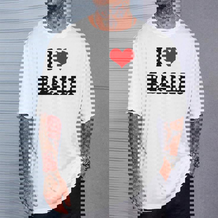 アイラブバリハートバリバケーション Tシャツ 彼への贈り物