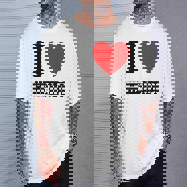 アイ・ラブ・ハイジ Tシャツ 彼への贈り物