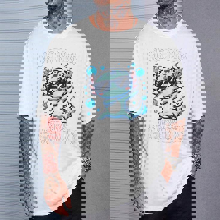 アホロートルを愛するjust A Boy Tシャツ 彼への贈り物