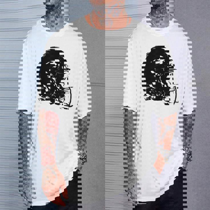 アメフト ヘルメット スケッチ アメリカンフットボール トレーニング Tシャツ 彼への贈り物