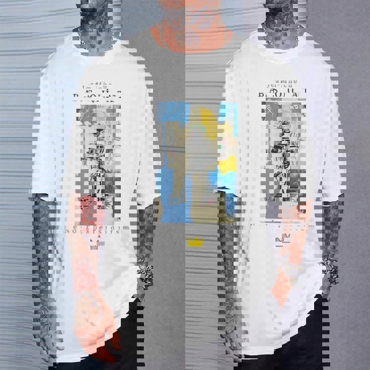 アーバン ストリートウェア グラフィック バスキア アート 抽象 Tシャツ 彼への贈り物