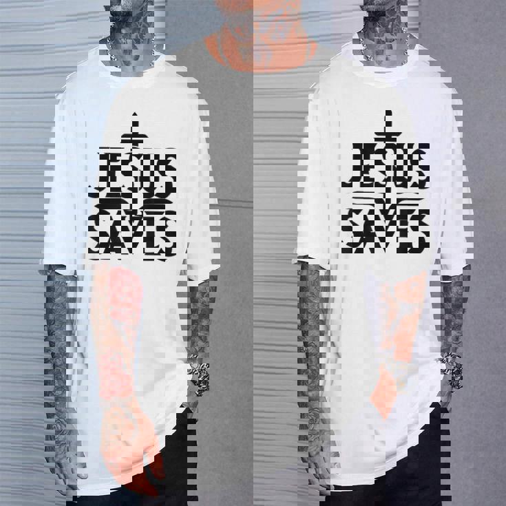 イエス・キリスト教徒を救う Tシャツ 彼への贈り物