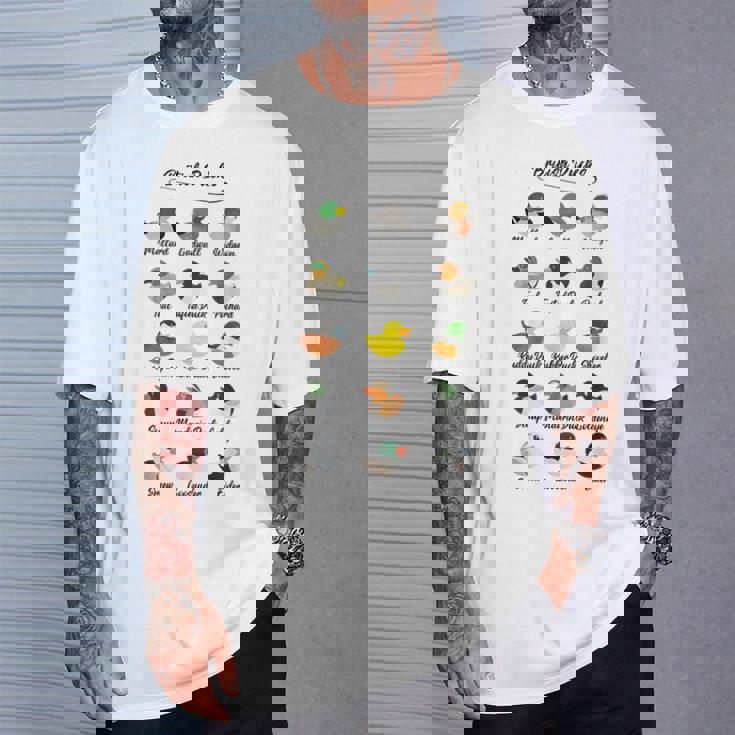 イギリス アヒル かわいい 動物 鳥 陽気なウィットティユーモア Tシャツ 彼への贈り物