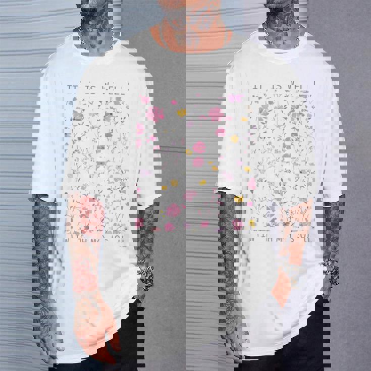 イット・イズ・ウェル・ウィズ・マイ・ソウル Tシャツ 彼への贈り物