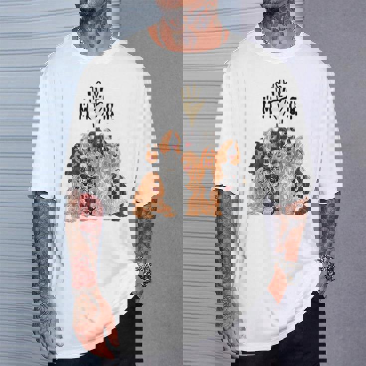 イングリッシュコッカースパニエルがいっぱい Tシャツ 彼への贈り物