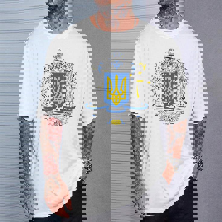 ウクライナ ウクライナ国旗 トラディショナル 長袖tシャツ Tシャツ 彼への贈り物