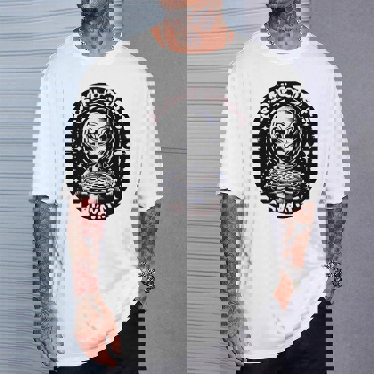 エイリアンピザオファー 宇宙の地殻が待っている 長袖tシャツ Tシャツ 彼への贈り物