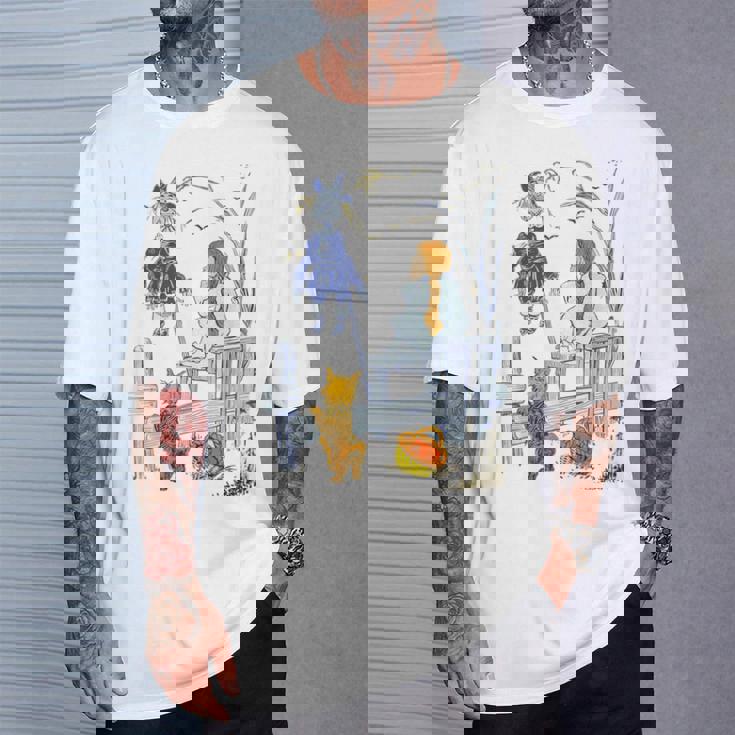 オズの土地 ギフト クラシック かかし トト オズの魔法使い ドロシーの魔法使い Tシャツ 彼への贈り物