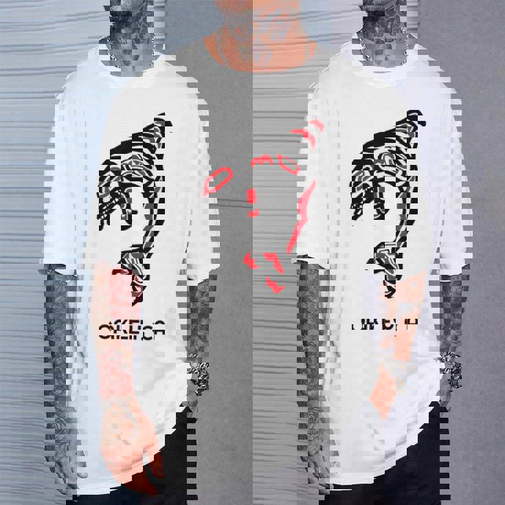 オークリー、カリフォルニア オルカキラー クジラ ネイティブアメリカン ギフト Tシャツ 彼への贈り物