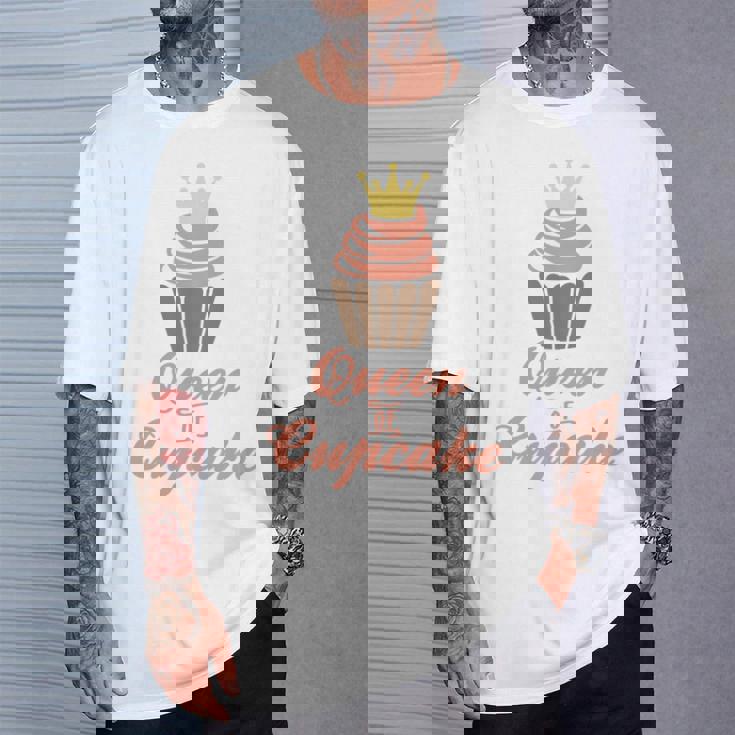 カップケーキの女王 長袖tシャツ Tシャツ 彼への贈り物