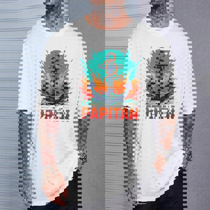 キャプテンアンカー パピタン・ヴァーター スーパーパパ 父の日 2025 Tシャツ 彼への贈り物