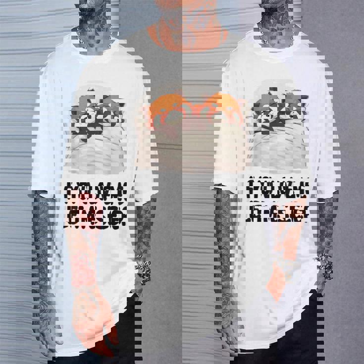 キュートなレッサーパンダ If You Love Meleep パジャマ Tシャツ 彼への贈り物