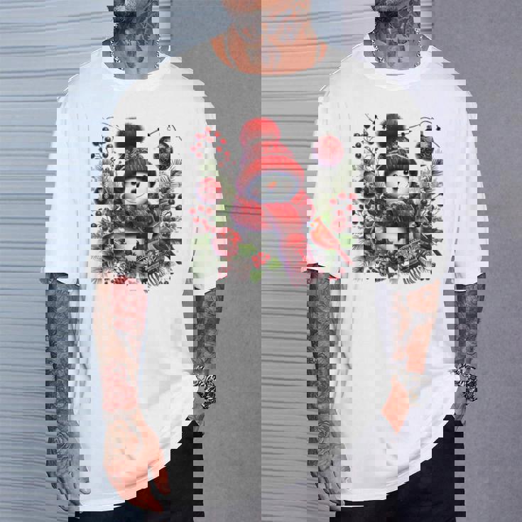 クリスマスの雪だるま Tシャツ 彼への贈り物