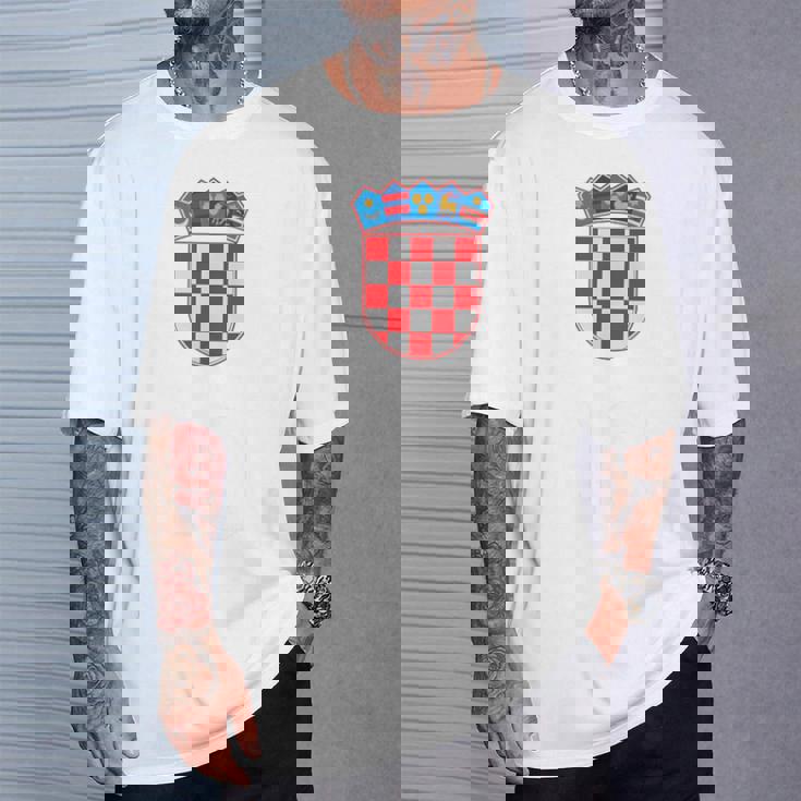 クロアチア ヴィンテージ クロアチア国旗tシャツ Tシャツ 彼への贈り物