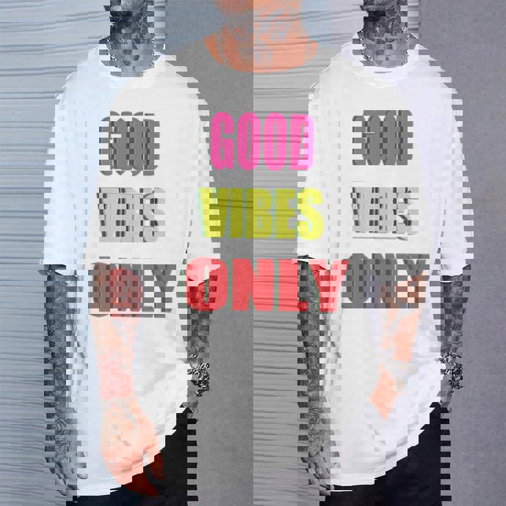 グッド・バイブス・オンリー 長袖tシャツ Tシャツ 彼への贈り物