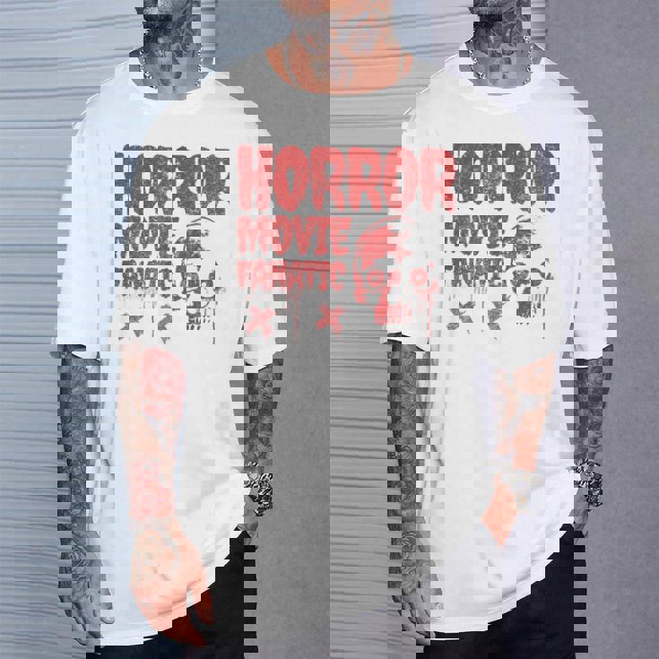 グランジー ダメージ加工 ホラー映画 ファン 赤 グラフィック 怖い頭蓋骨 長袖tシャツ Tシャツ 彼への贈り物