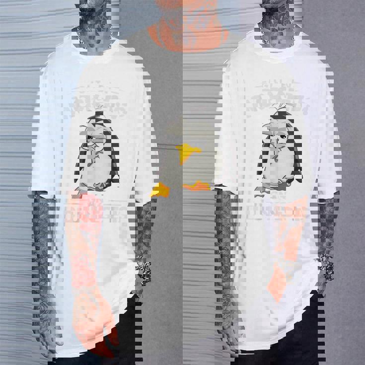 グーテン・モルゲン極薄アイスクリーム おもしろモーニンググループ ペンギン Tシャツ 彼への贈り物