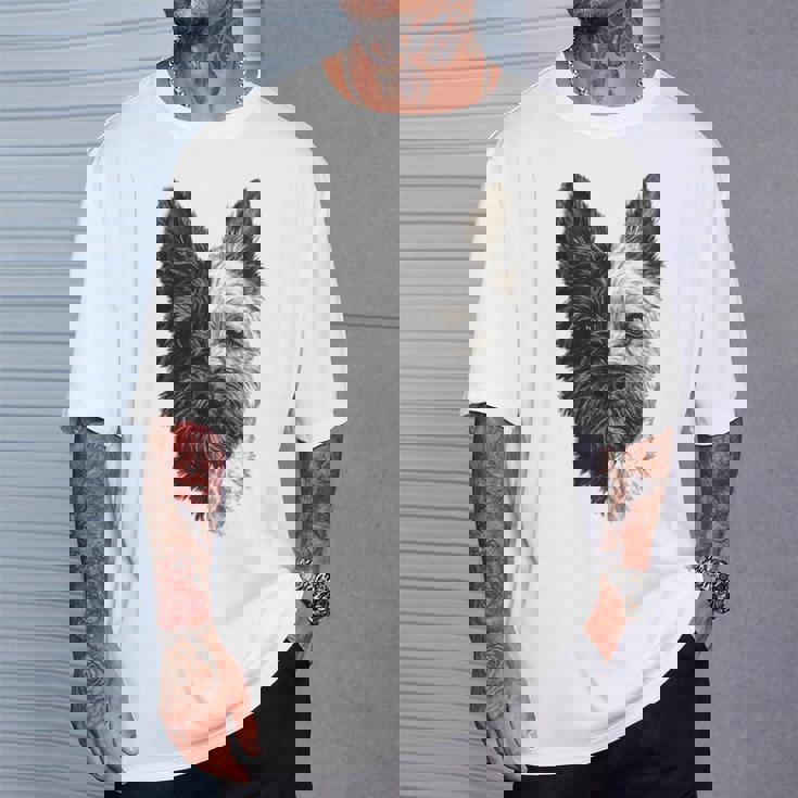 ケアンテリア 犬 モチーフ ペット 作品 ケアンテリア Tシャツ 彼への贈り物