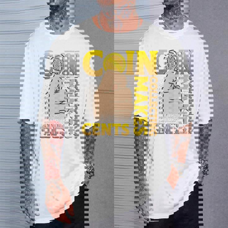 コイン収集はセント硬貨を集めるコインコレクター Tシャツ 彼への贈り物