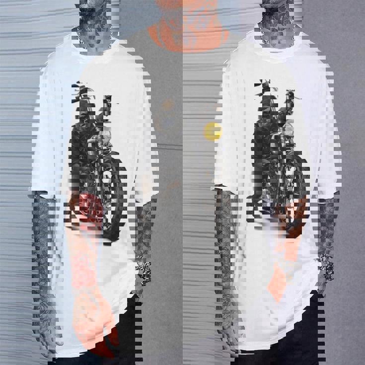 ゴリラ バイク バイカー Tシャツ 彼への贈り物