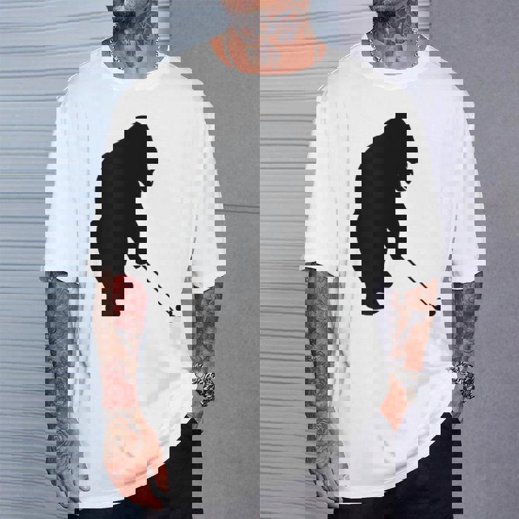 ゴリラゴルフシルエット Tシャツ 彼への贈り物