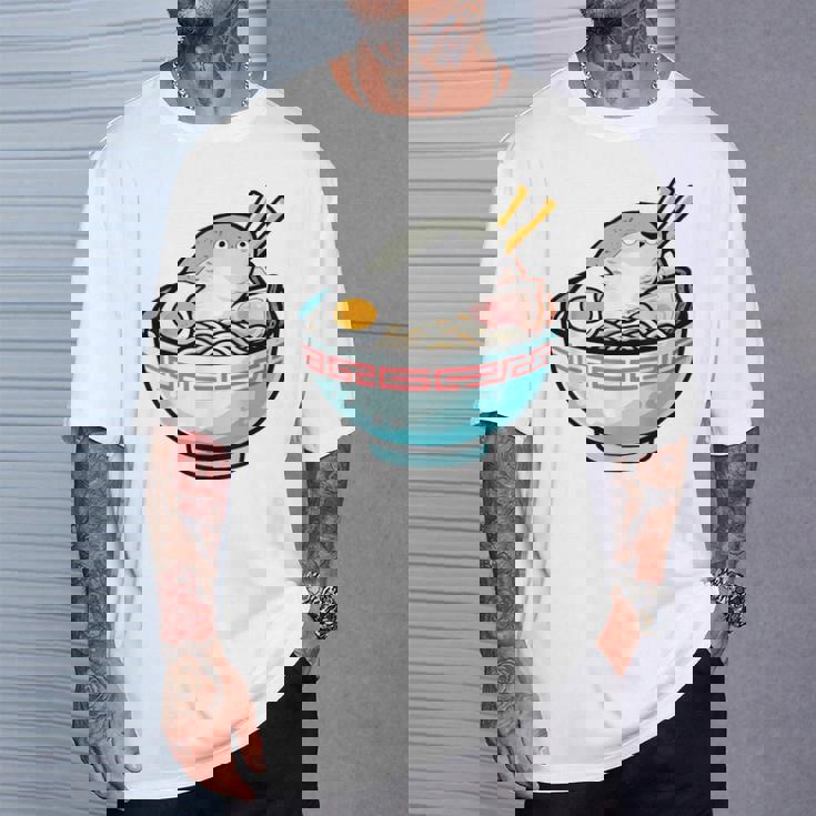 サカバンバスピス フィッシュミーム 和風ラーメン丼 Tシャツ 彼への贈り物