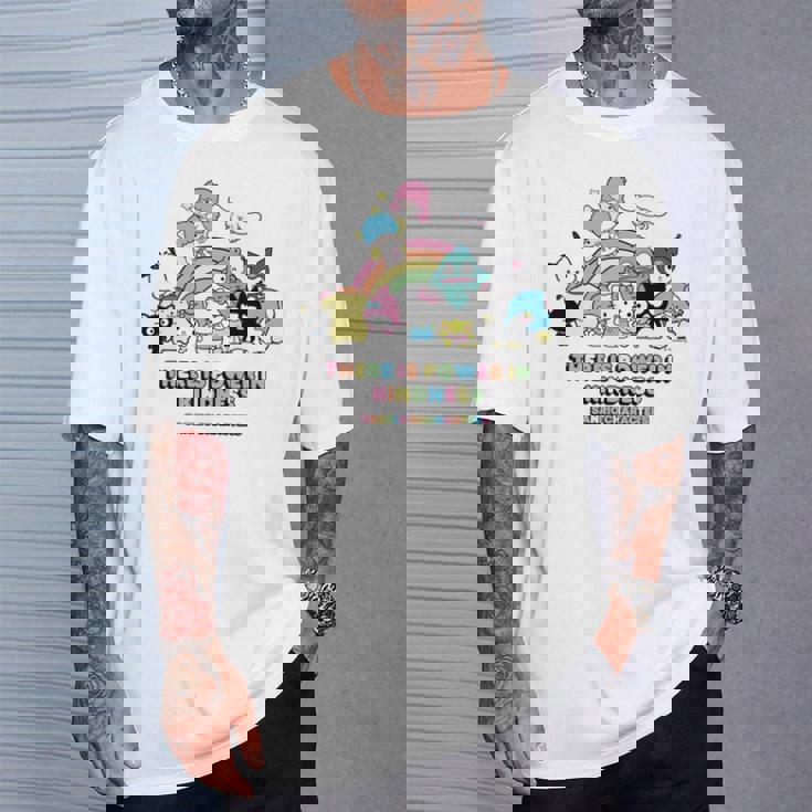 サンリオキャラクターズ Usデザイン レインボー 長袖tシャツ Tシャツ 彼への贈り物