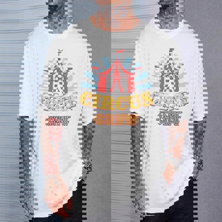 サーカスクルー–楽しいカラフルな大人&キッズグラフィックデザイン 長袖tシャツ Tシャツ 彼への贈り物