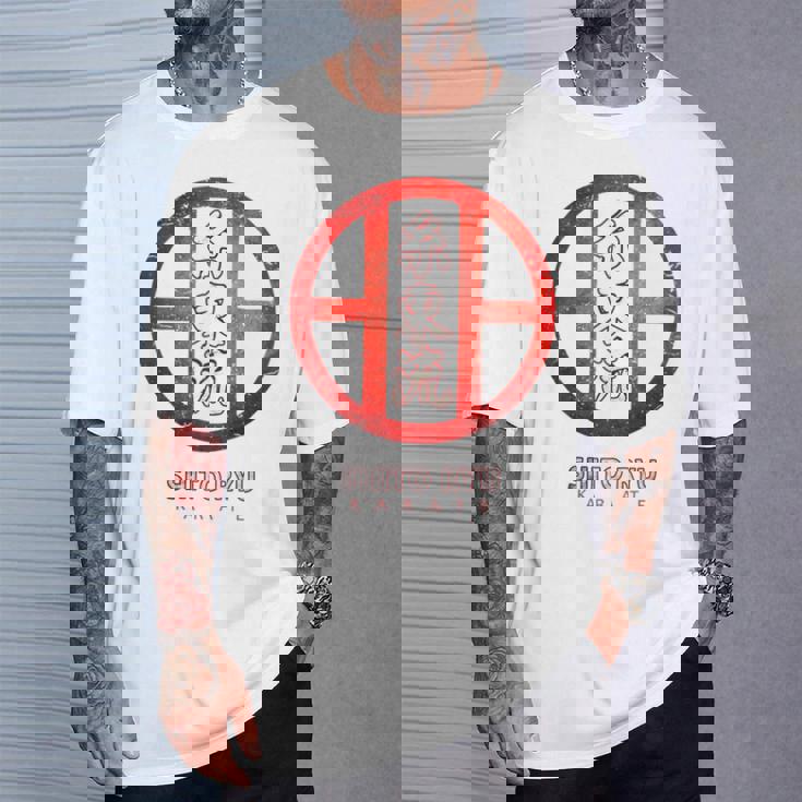 シトリュウ 空手、バックプリント Tシャツ 彼への贈り物