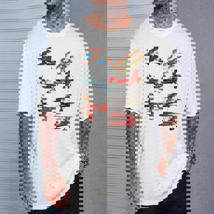シングルエンジンプロペラ飛行機 Tシャツ 彼への贈り物