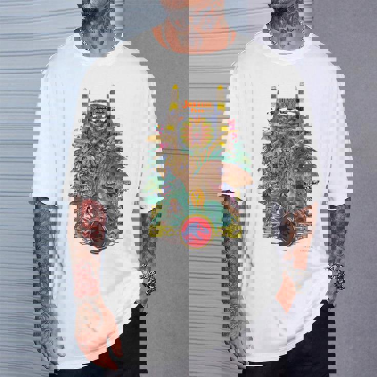 ジュラシック・ワールド Gate & Dinosaurs Arttyle Tシャツ 彼への贈り物